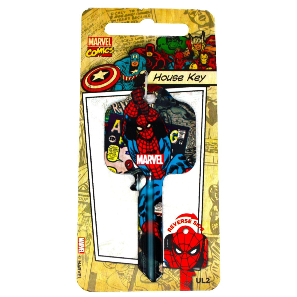 Marvel Originals Spiderman Licensed Universal 6-Pin Cylinder Key Blank