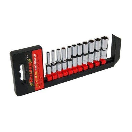 Neilsen Neilsen CT1602 11pc 1/4" Dr SAE Deep Socket Set