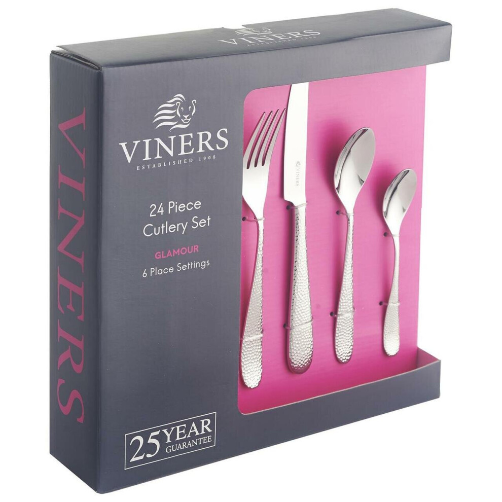 Viners Glamour Cutlery Gift Set 24PC For Home Kitchen