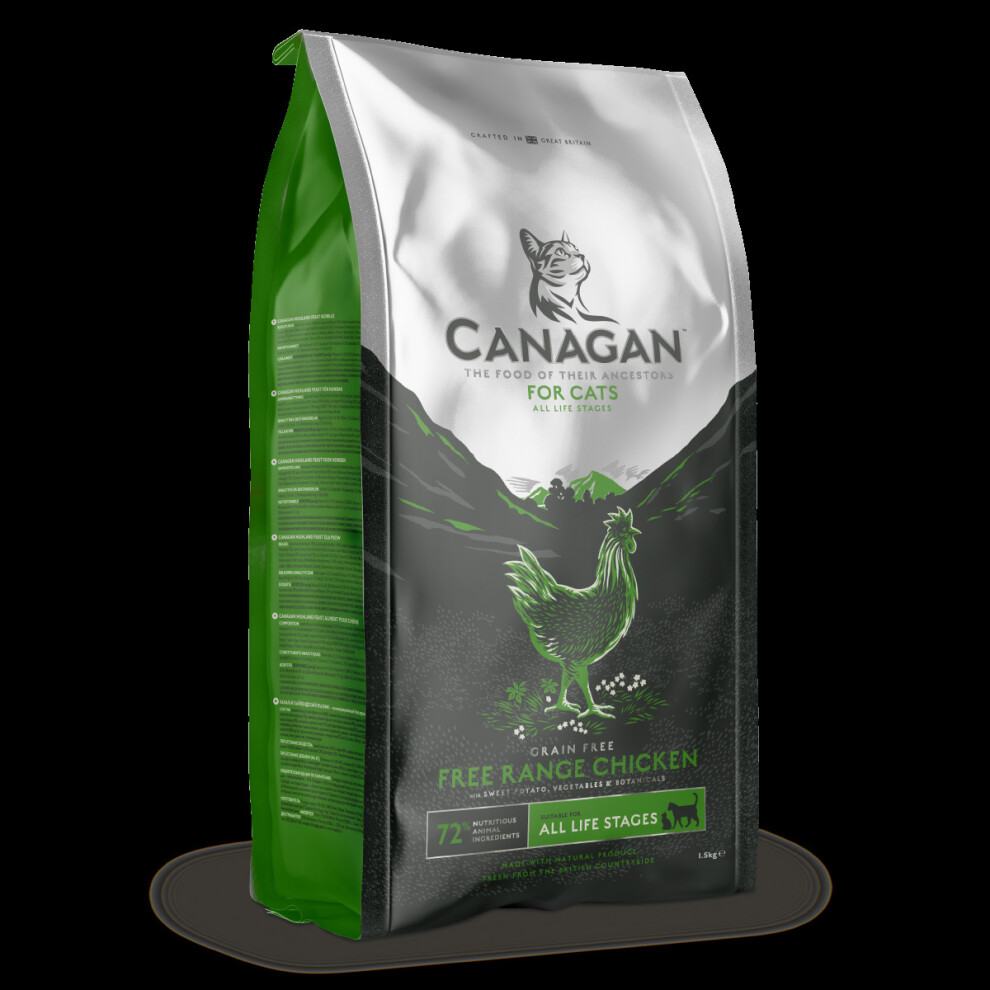 Free Run Chicken 1.5kg Canagan Dry Cat Food on OnBuy