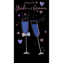 Wonderful Wedding Greeting Card Hand-Finished Champagne Range Cards