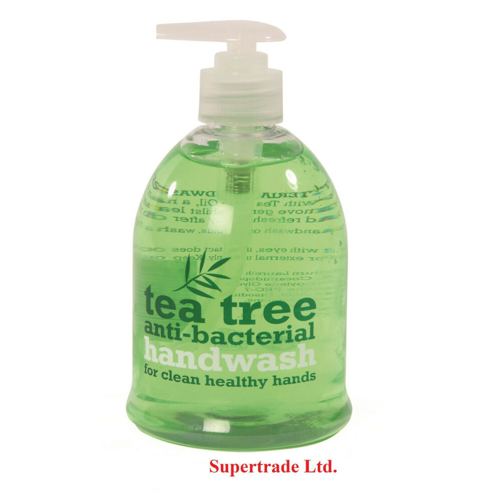 3 X XPEL Tea Tree Handwash Hand Wash Liquid Hands Pump - 500ml