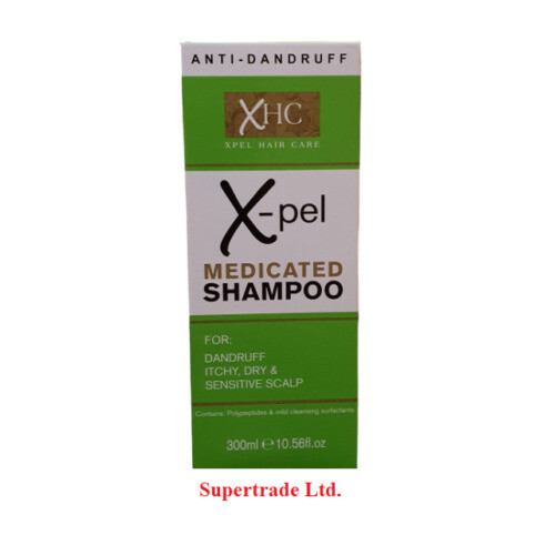 Xpel 3 X Xpel Medicated Shampoo  Dandruff Psoriasis Dry Itchy Scalp - 300ml