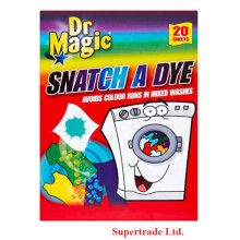 6 X Dr Magic Snatch a Dye Avoids Colour Runs in Mixed Washes - 20 Sheets Laundry