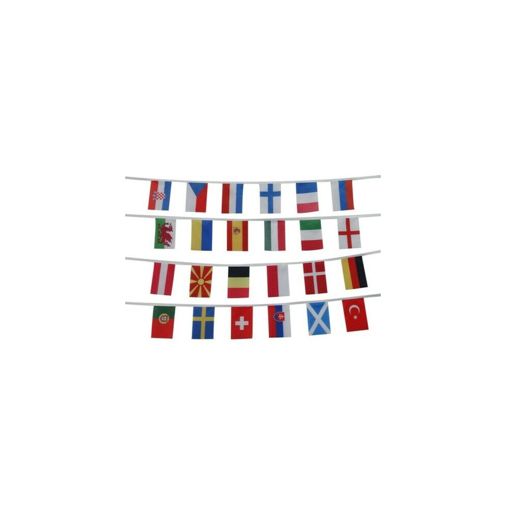 Euro Football Flag Bunting 24 Team Countries 10m