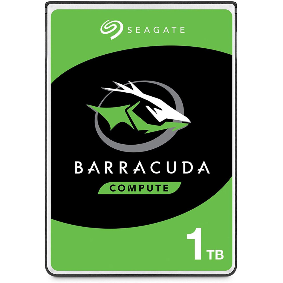 Seagate BarraCuda 1TB Internal Hard Drive HDD - 2.5 Inch SATA 6 Gb/s 5400 RPM 128MB Cache for PC Laptop - Frustration Free Packaging (ST1000LM048)