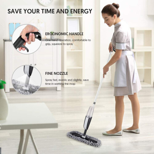 Spray Mop for Floor Cleaning MANGOTIME Microfibre Floor Mop Dry Wet
