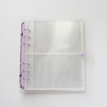 (Transparent Purple, 5in) Pockets Photocard Binder Sleeves Album Polaroid