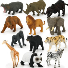 (Wild Animals  12pcs Set) 12pcs Kids Toys Sea Zoo Set Wild Animals Toys