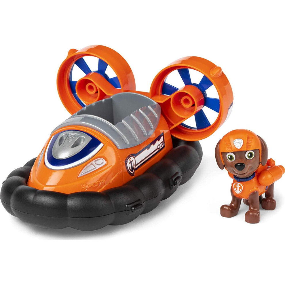 PAW Patrol Zuma's Hovercraft Vehicle with Collectible Figure, for Kids Aged 3 and Up