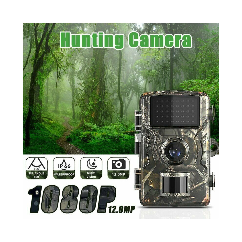 Hunting Camera 1080P Trap Game Wildlife Trail Scouting Cam PIR Night