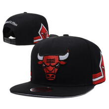 (BlackRed) Men Women Hip Hop Adjustable Baseball Hat Bull Cap