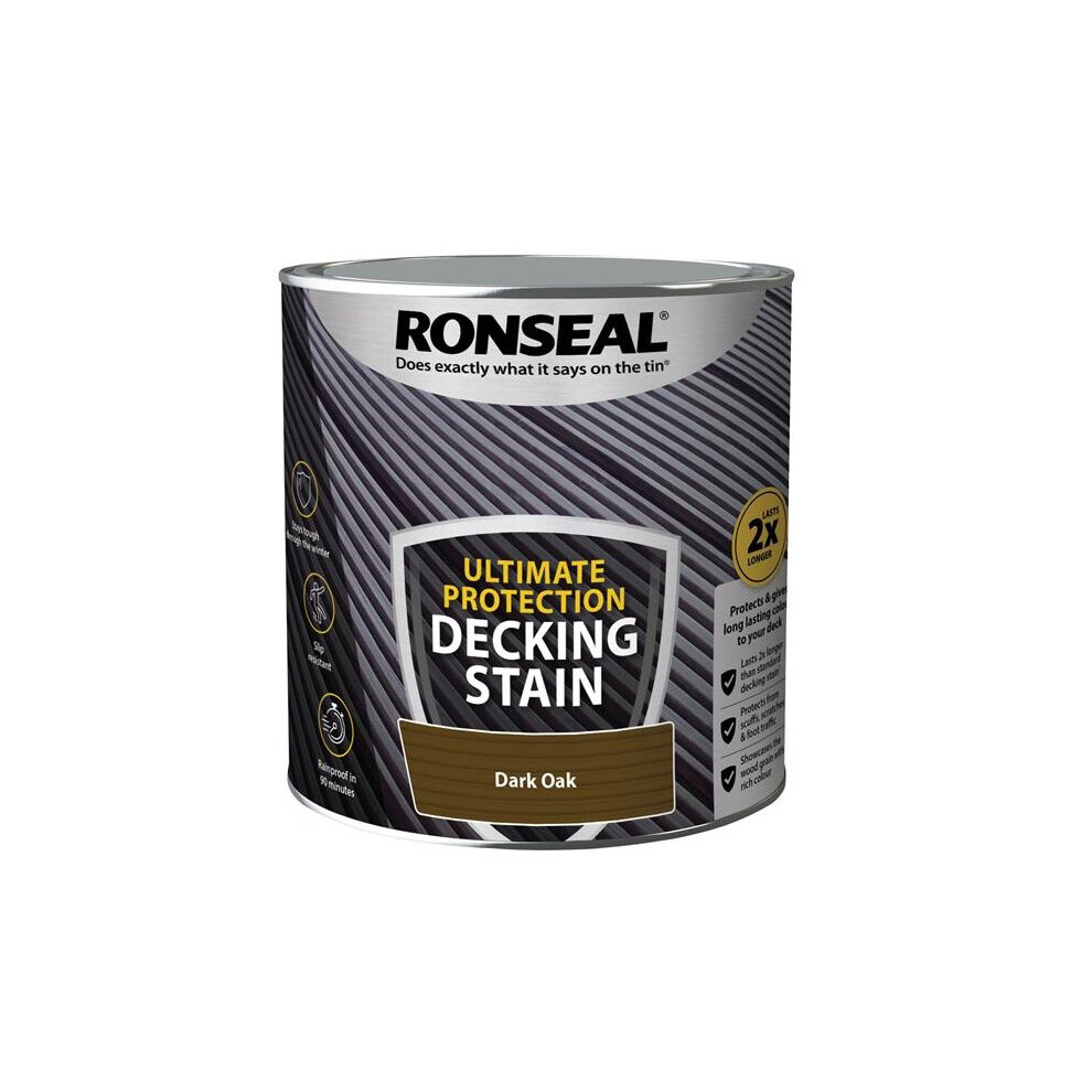 Ronseal Ultimate Protection Decking Stain Dark Oak 2.5 litre 39112
