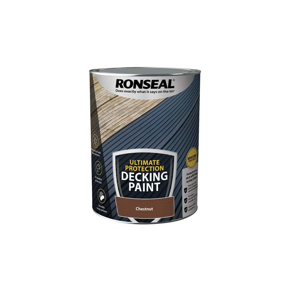 Ronseal Ultimate Protection Decking Paint Chestnut 5 litre 39146