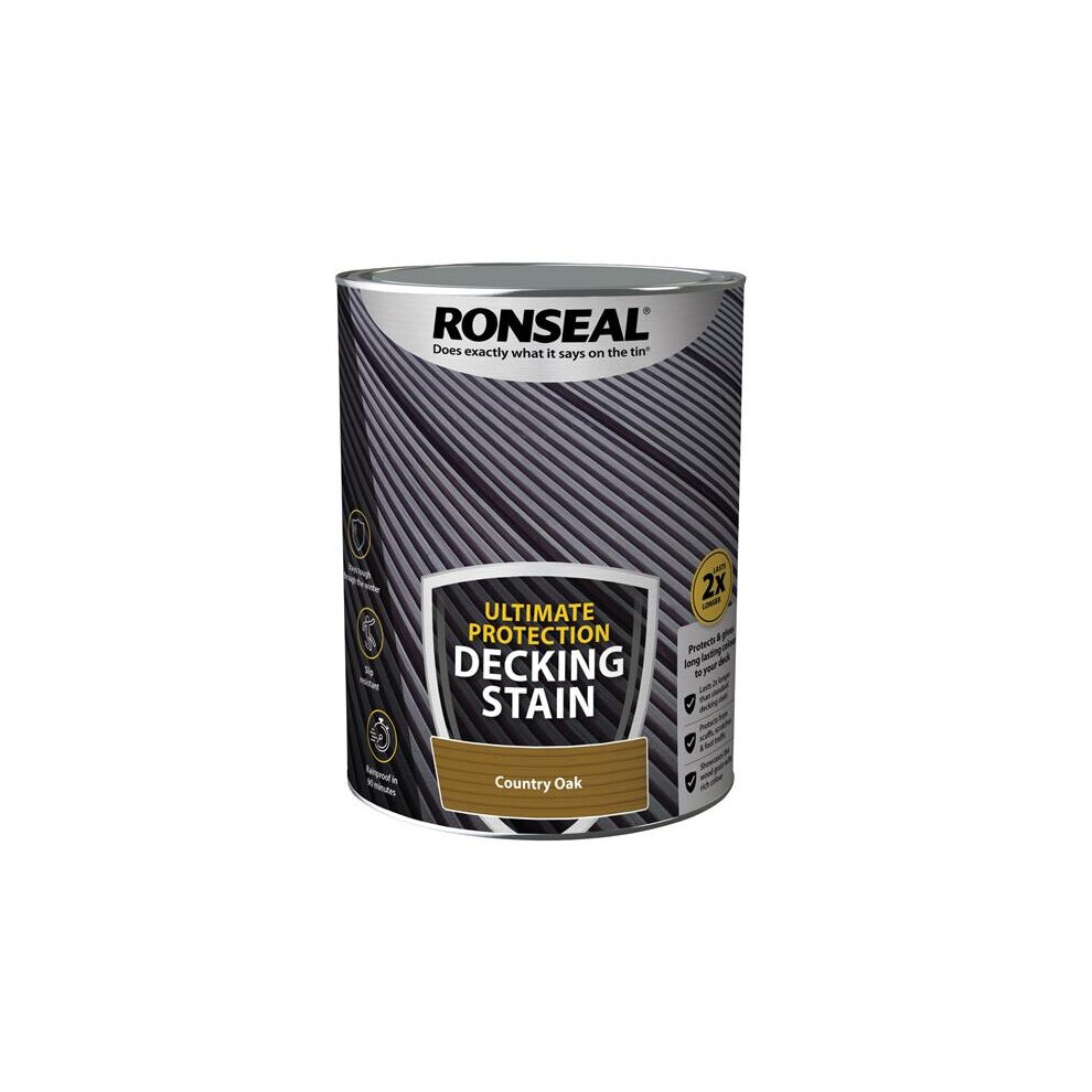 Ronseal Ultimate Protection Decking Stain Country Oak 5 litre 39111