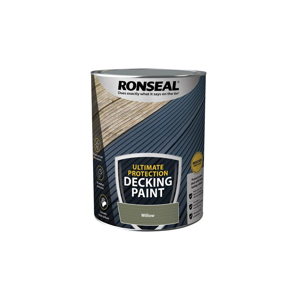 Ronseal Ultimate Protection Decking Paint Willow 5 Litre 39163