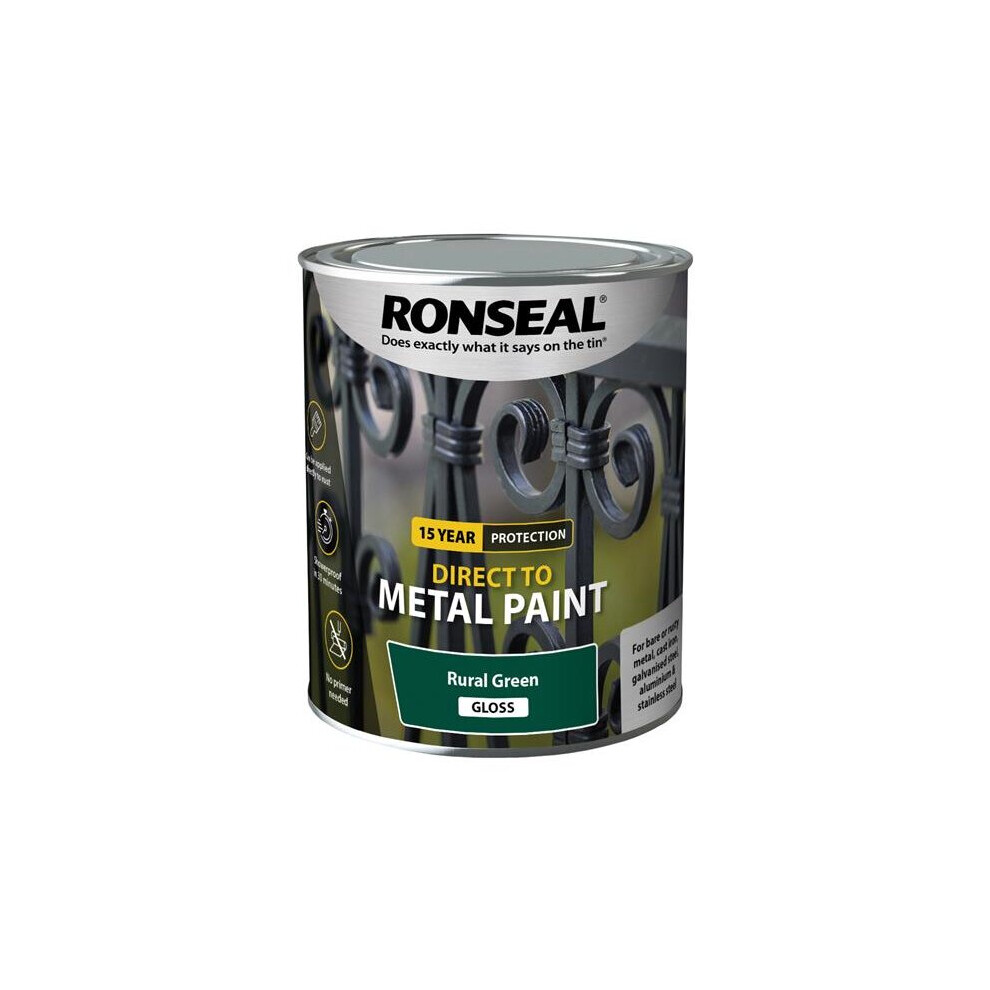 Direct To Metal Paint Rural Green Gloss 750ml