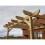 (2.4m x 2.4m, Rustic Brown) Lean To Garden Pergola - Chamfered Design 6