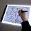 A3 LED Drawing Board Tracing Light Box Stencil Tattoo Copy Artist Craft Table 2
