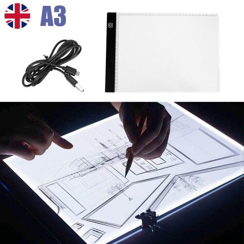 A3 LED Drawing Board Tracing Light Box Stencil Tattoo Copy Artist Craft Table