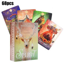 68 Cards Tarot Deck the Spirit Animal Oracle Game Home Family Party Playing