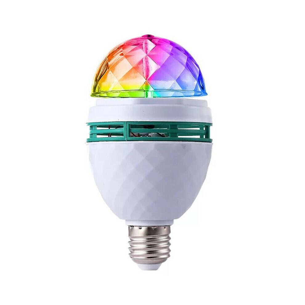 Rgb 3W Crystal Ball Rotating Stage Led Bulbs Disco Club Party Bulb Lamps Light