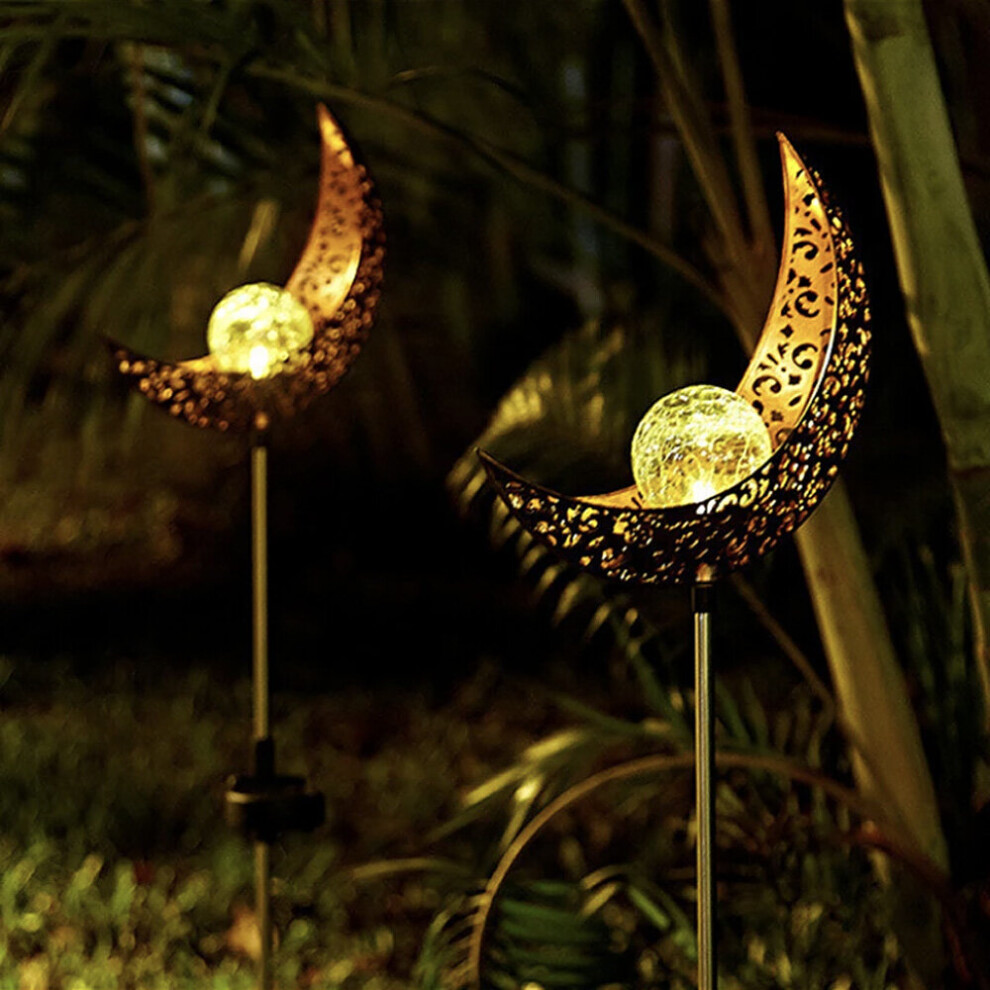 Half moon store solar lights