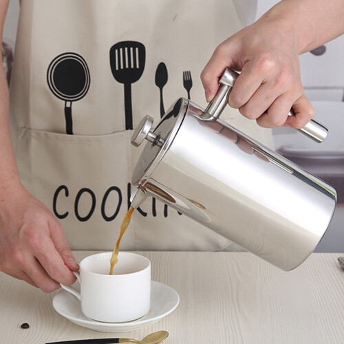 1000ml Cafetiere French Press Coffee Tea Filter Plunger Double Walled 1