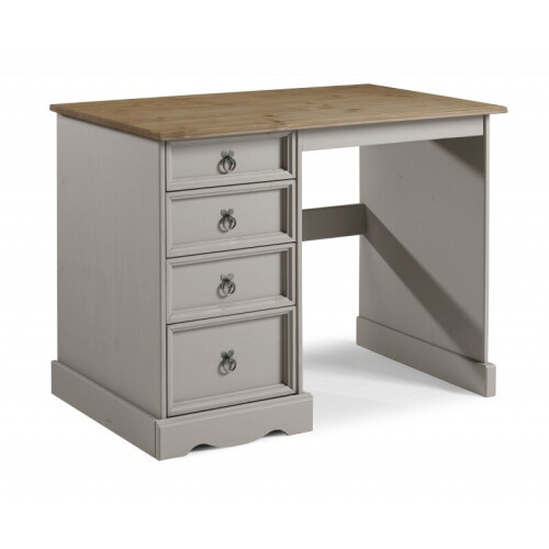 Mercers Furniture Corona Grey Wax Dressing Table Desk Solid Wood Pine Bedroom 1