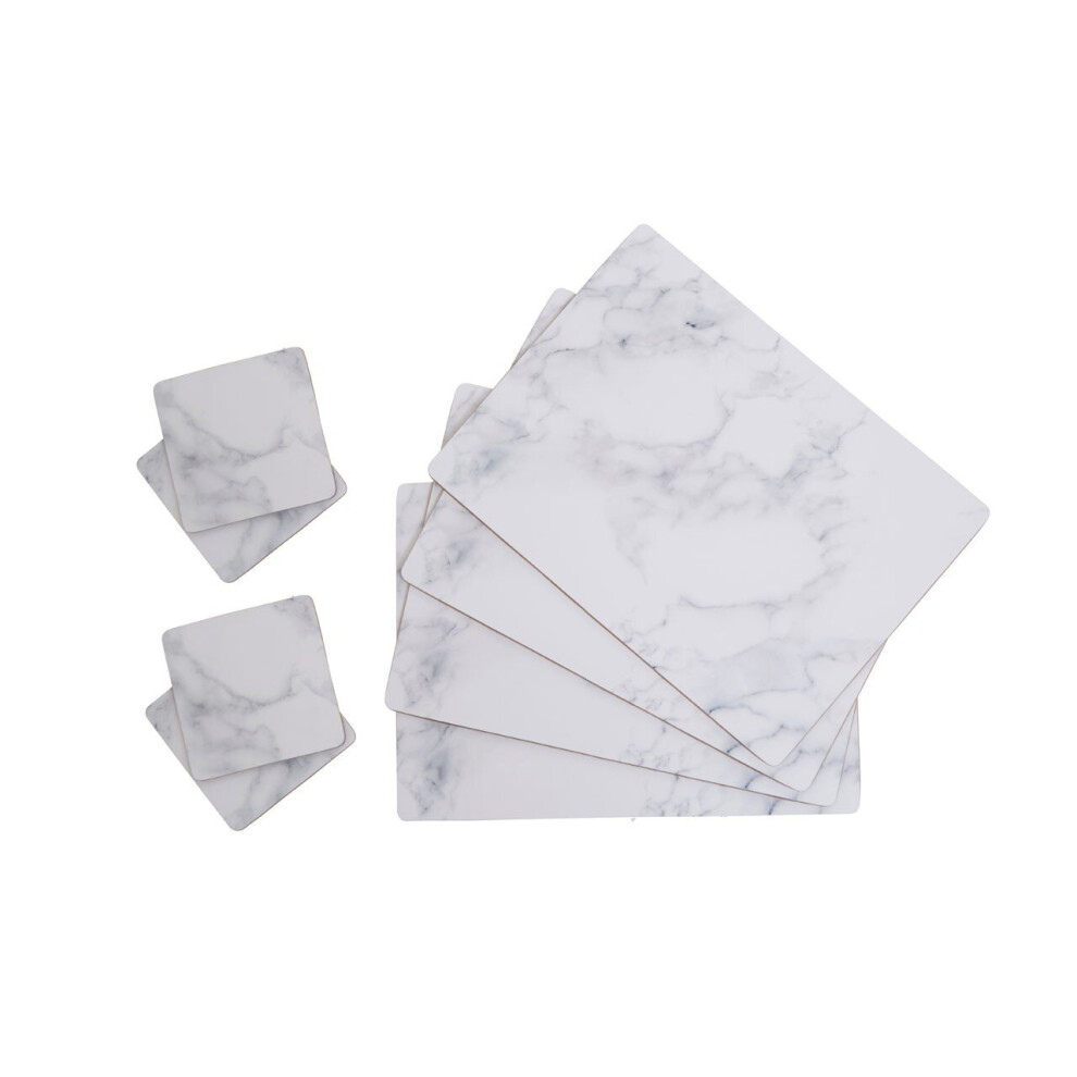 Premier Housewares Stylish 8Pc Cork Placemats And Coasters, Practical Design Placemats, Heat Resistant Placemats And Coasters