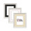 (White Frame Ivory Mount, A5 Pic (A4 Frame)) Picture Frames Swept Style Photo Frames Poster Frames With Multicolored Mounts 2