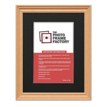 (Oak Frame Black Mount, 6x4 Pic (8x6 Frame)) Picture Frames Swept Style Photo Frames Poster Frames With Multicolored Mounts