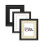 (Black Frame Black Mount, A3 Pic (A2 Frame)) Picture Frames Swept Style Photo Frames Poster Frames With Multicolored Mounts 2