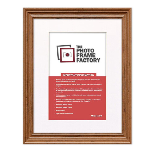 (Dark Oak Frame White Mount, A3 Pic (A2 Frame)) Picture Frames Swept Style Photo Frames Poster Frames With Multicolored Mounts