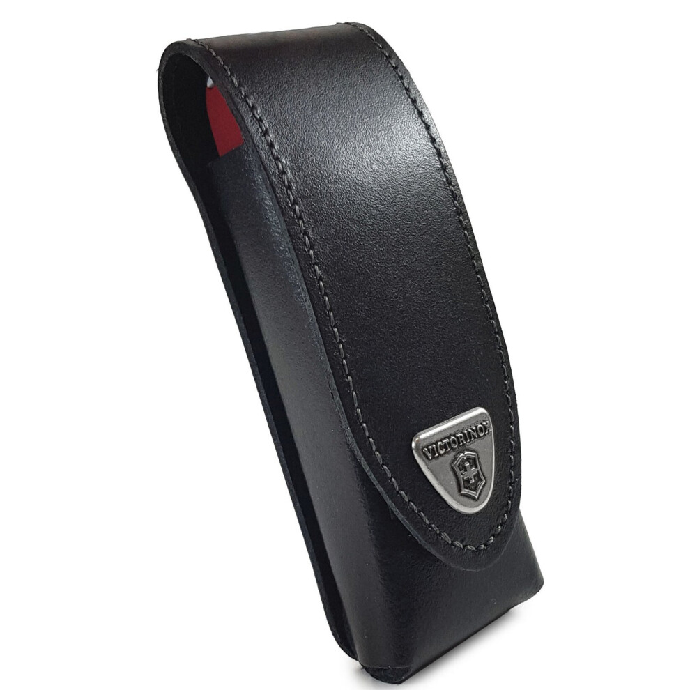 Victorinox Leather Belt Pouch 4-6 layers or Swiss Army pouch Huntsman -Black