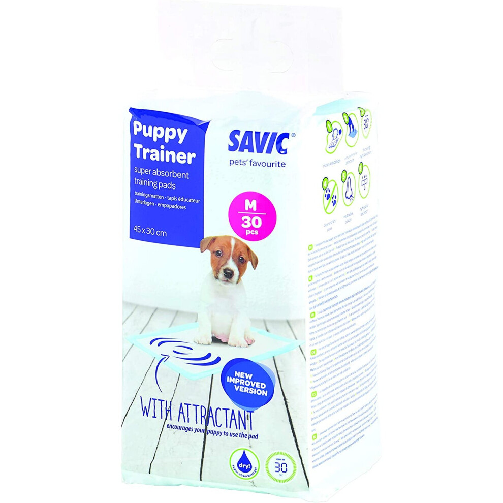 (Medium 45cm x 30cm) Savic Puppy Trainer Pads (30 pads)