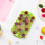 (Green) Vinsani 2 Pack Ice Cube Hexagon Tray Set with Lid 2