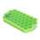 (Green) Vinsani 2 Pack Ice Cube Hexagon Tray Set with Lid 6