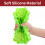 (Green) Vinsani 2 Pack Ice Cube Hexagon Tray Set with Lid 8