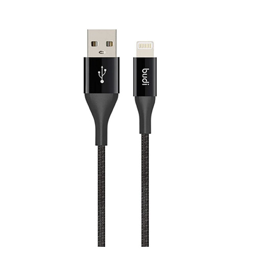 Budi 1m Data / Charging Cable for iPhone - Black