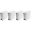 Pro-Kleen 4 x White Pedal Operated Sanitary Bin 20 Litre Capacity 1