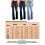 (Navy Blue, S) Women's Denim Jeans High Waist Loose Buttons Trouser Casual Bell-Bottoms Pants 2