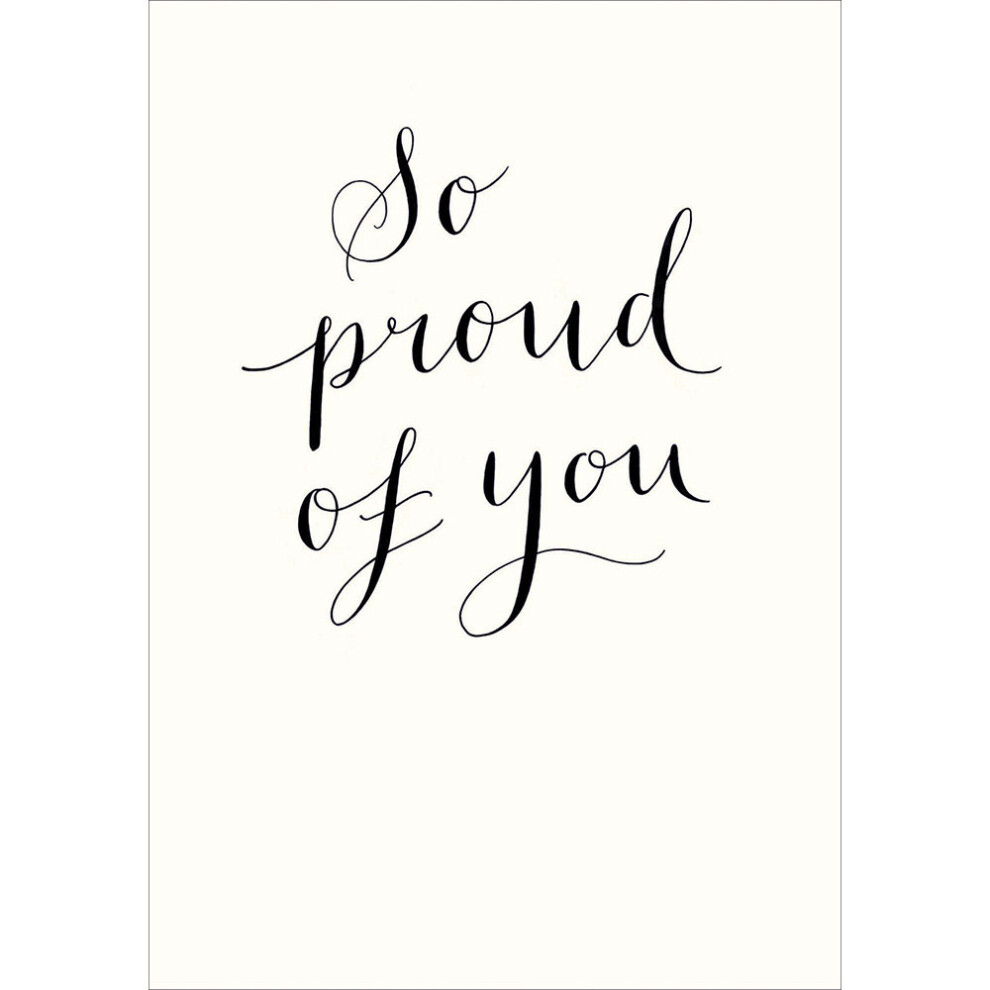 So Proud of you Congratulations Greeting Card Woodmansterne Cards