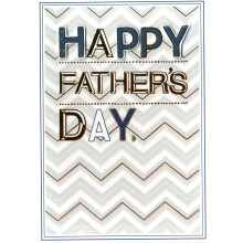 Special Day Happy Father's Day Card Copper Script Embellished Greeting Cards