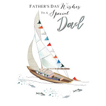 To A Special Dad On Father's Day Card Joie De Vivre Embellished Greeting Cards