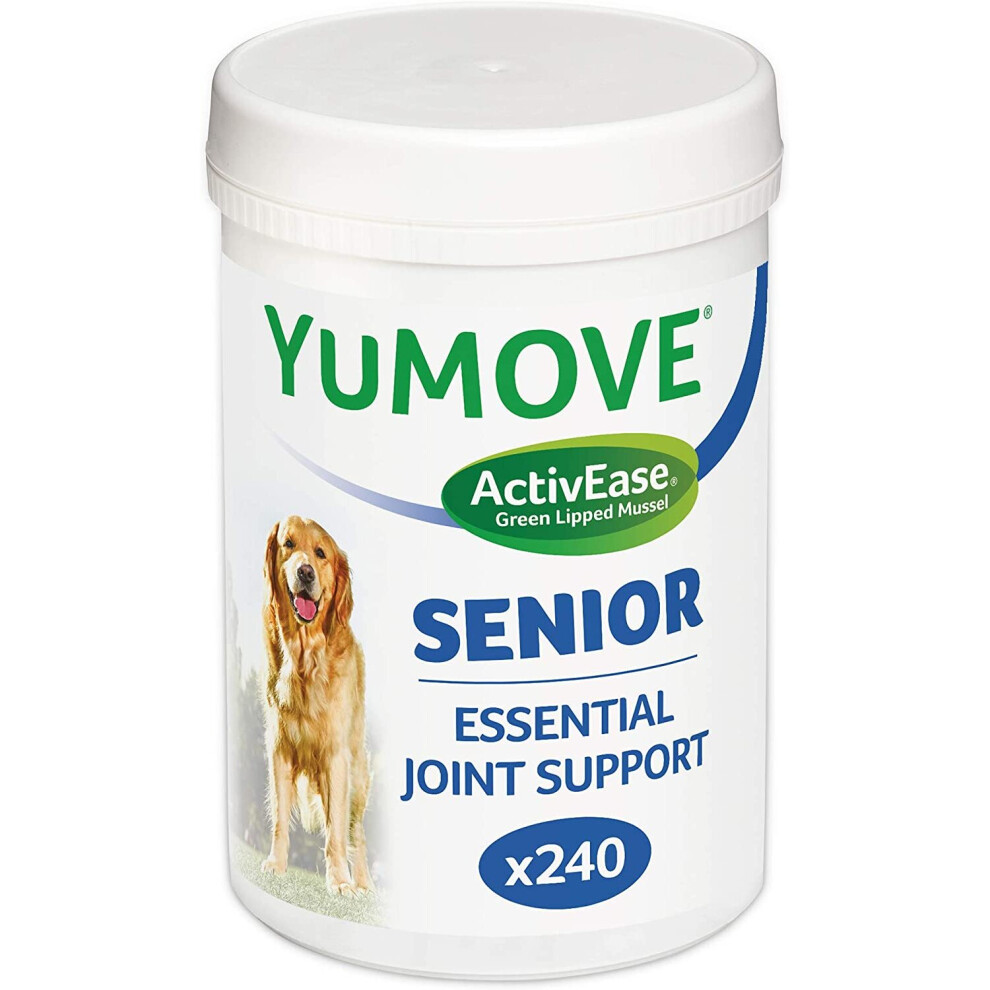 Lintbells | YuMOVE Senior Dog | Higher Strength Hip and Joint Supplement Formulation Designed for Older Dogs | Aged 8+ | 240 Tablets