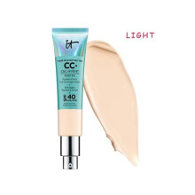 (light) It Cosmetics, Oil-free Matte Sans, Pore Minimizing, Full Coverage Cream.