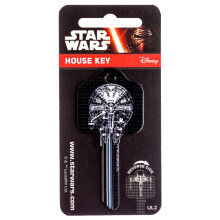 Star Wars Force Awakens Millennium Falcon-X Fighter Licensed Universal 6-Pin Cylinder Key Blank