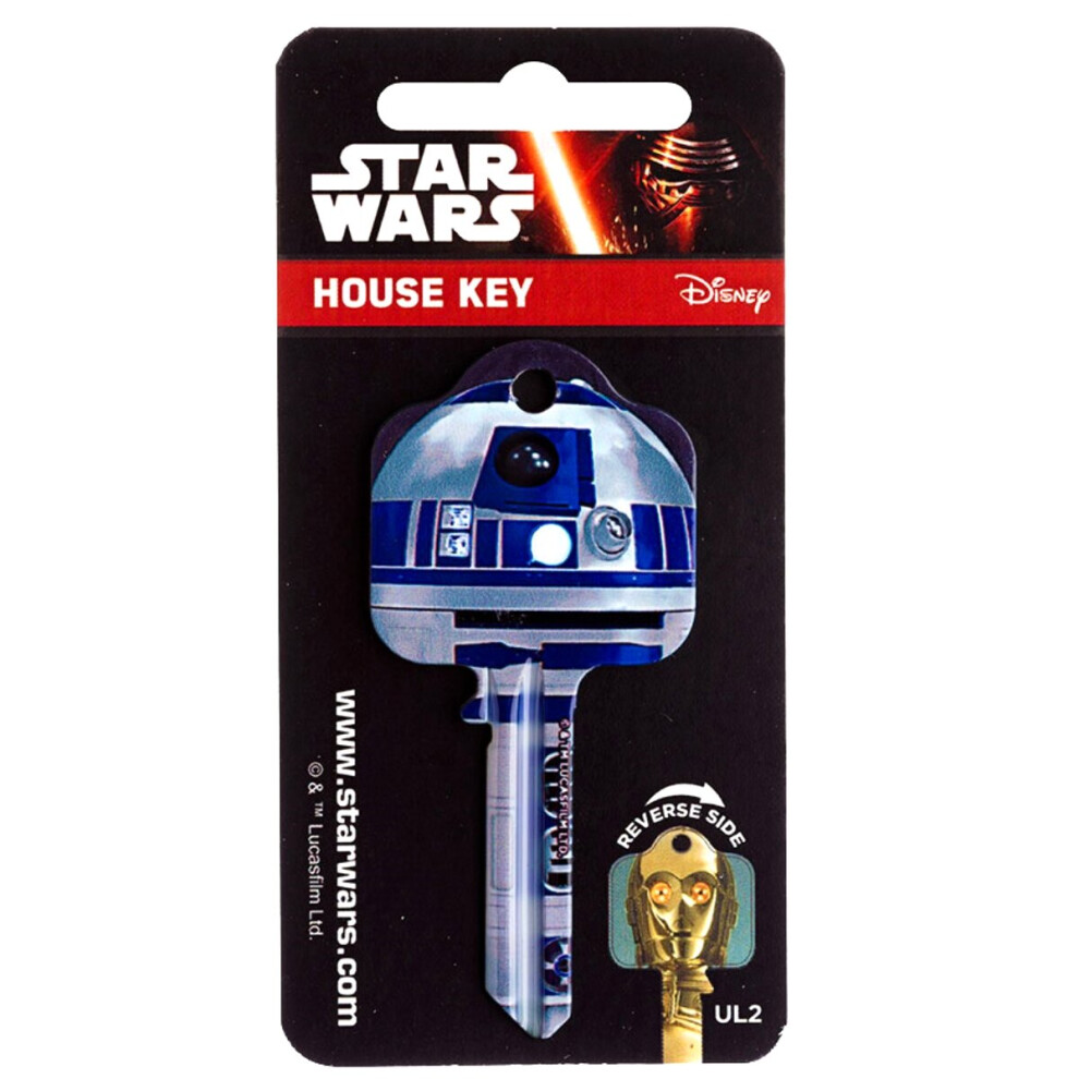 Star Wars R2-D2 - C3P0 Licensed Universal 6-Pin Cylinder Key Blank