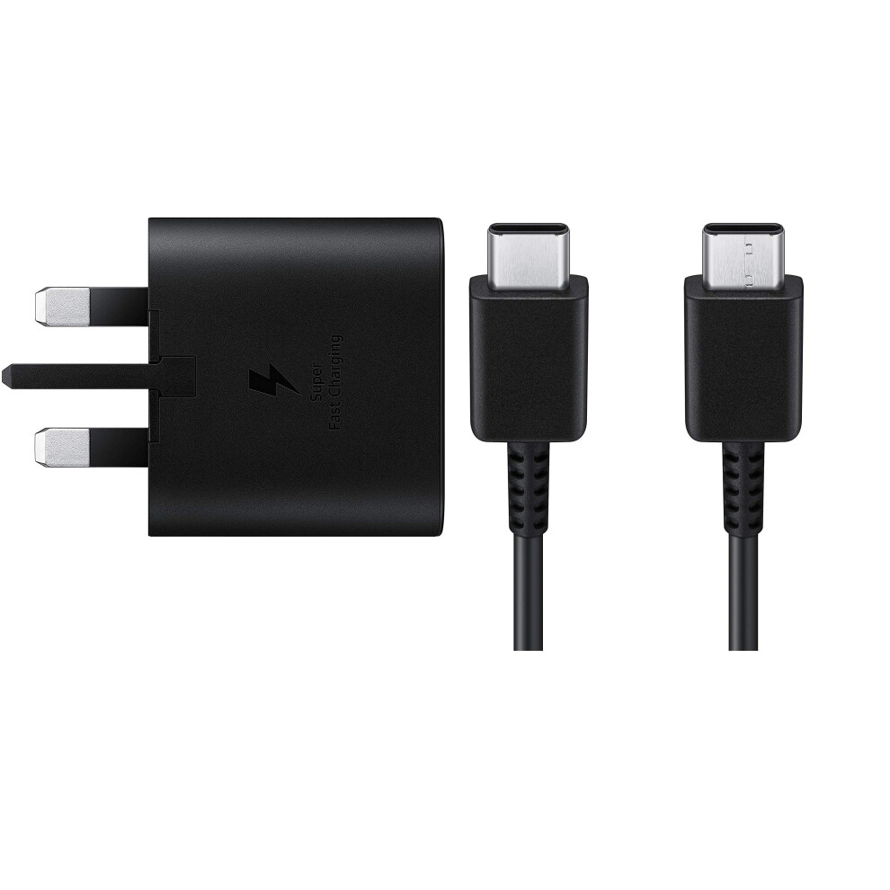 Samsung 25W Wall Plug & Type C to Type C Charging Cable
